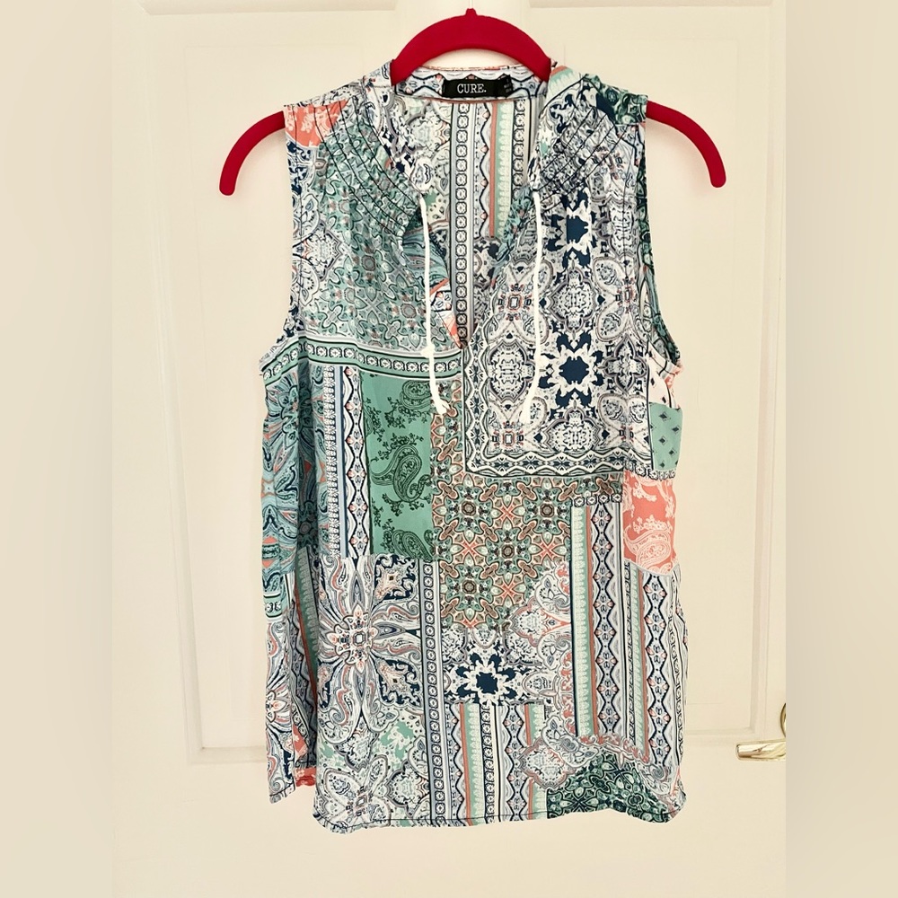 Cure Multi-print Sleeveless Top